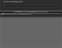 Tablet Screenshot of conservativedating.com